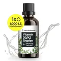 Produktbild: Vitamin D3 K2 Tropfen 50ml flüssig 99,7+% All-Trans K2VITAL® - NATURAL ELEMENTS