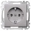Produktbild: MERTEN Steckdose 1f alu mt System M UP IP20 ZP - Silber