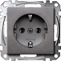 Produktbild: Merten SCHUKO-STD TPM ALU / MERTEN MEG2301-0460 SYS.M MEG2301-0460