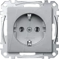 Produktbild: EL SM 23010460 - System M, Steckdose, CEE 7/3 - Typ F, aluminium, edelmatt