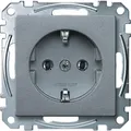 Produktbild: Merten SCHUKO-Steckdose MEG2301-0460 aluminium System M
