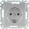 Produktbild: Merten Schuko-Steckdose System M aluminium