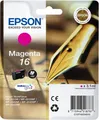 Produktbild: Original Epson Tintenpatrone 16, Einzelpack, magenta 162042