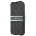 Produktbild: iPhone 13 Mini Guess Flip Case Grau 4G Streifen