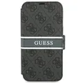 Produktbild: Guess Hülle für iPhone 13 Mini Grau Book 4G Stripe