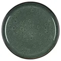 Produktbild: BITZ Teller, Kuchenteller, Dessertteller aus Steinzeug, 21 cm im Durchmesser, schwarz/grün