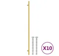 Produktbild: vidaXL Möbelgriff Möbelgriffe 10 Stk Golden 480 mm Edelstahl Schrankgriff
