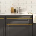 Produktbild: Möbelgriffe 10 Stk. Golden 480 mm Edelstahl