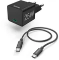 Produktbild: Hama Handyladegeräte (-lader) Schnellladegerät (25W) mit USB-Type-C-Ladekabel (1