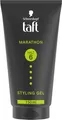 Produktbild: Schwarzkopf TAFT Marathon Styling Gel (150ml), bis zu 72 Stunden langanhaltender Halt für energiegeladene Frisuren, sanft zu Haar und Kopfhaut, veganes, Haarstyling-Gel
