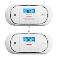 Produktbild: X-Sense Funkvernetzter CO Melder, Nicht kompatibel mit Basisstation SBS50, TÜV-Zertifiziert, Kohlenmonoxid Melder mit austauschbarer Batterie, XC01-WR, 2 Stück