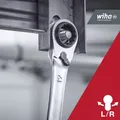 Produktbild: Wiha 45421  Doppel-Ringratschenschlüssel-Satz  Schlüsselweite (Metrisch) 10 -...
