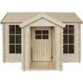 Produktbild: Timbela Kinderspielhaus aus Holz M520 2,63 m² mit Boden und Villa-Design