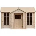 Produktbild: Timbela Kinderspielhaus, Beige, Holz, 241x151x187 cm, Outdoor Spielzeug, Spielhäuser