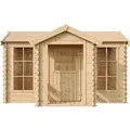 Produktbild: Kinderspielhaus Aus Holz - Spielhaus Im Freien Für Kinder - B241xt178xh151 Cm/2.63m2 Gartenspielhaus Mit Veranda - Garten-sommerhaus Für Kinder M520 - Timbela