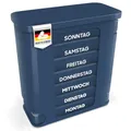 Produktbild: Kerpers® Tablettenbox 7 Tage | MADE IN GERMANY | Pillendose mit 4 Fächer - morgens mittags abends nachts | Medikamentenbox für Tabletten und Supplements