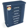 Produktbild: ® Tablettenbox 7 Tage | MADE IN GERMANY | Pillendose mit 4 Fächer - morgens m...