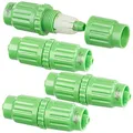 Produktbild: Royal Gardineer Zubehör zu Gartenschlauch kürzen: 4 Kupplungen zur Reparatur dehnbarer Gartenschläuche PRO.V2, V3 & V5 (Gartenschlauch-Schnellkupplung, Verbindungsstücke, Schrumpfschlauch)