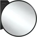 Produktbild: tectake Runder Wandspiegel, Ø 70 cm, 3 mm dickes Glas, integrierte Befestigungshaken