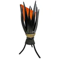 Produktbild: Stehleuchte Bali Lampe in orange 67x24cm • außergewöhnliche Standleuchte aus Bananenblättern • Stimmungslicht aus traditioneller Handarbeit • asiatische Dekolampe • Stimmungsleuchte „Bananenblatt“