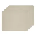 Produktbild: Ehrenkind® Platzset Kinder – Made in Germany Abwaschbares Tischset aus 100% PE, Eva-PP-Film, rutschfest und BPA-frei – Perfekte Tischunterlage für Mahlzeiten | 43x34 cm | 4-er Set | Sandgrau