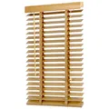 Produktbild: Sekey Jalousie Holzjalousie 50mm Holz jalousien Jalousette Echtholz Anpassbare Jalousie 80x160cm Naturholzfarbe