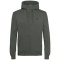 Produktbild: G-STAR Herren Sweat-Jacke - Premium Core, Loungewear, Zipper, Kapuze, einfarbig Grau S