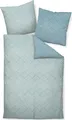 Produktbild: Janine Design Mako-Satin Bettwäsche-Garnitur J.D. 87053 Farbe steinblau denimblau-02 Größe 155X220+80x80cm