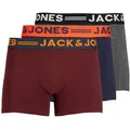 Produktbild: Jack & Jones Herren Boxershorts JACLICHFIELD TRUNKS - 3er Pack Rot XXL