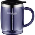 Produktbild: Mm_unverified_brand - Thermobecher Desktop Mug Mehrweg 8,8 X 12,1 X 13,3 Cm (b X H X T) 350ml Edelstahl/kunststoff Blue