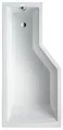 Produktbild: Ottofond Cello Raumsparbadewanne Modell B 1500 x 750 / 550 mm Links Weiß - 979401