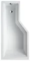 Produktbild: Ottofond Cello Raumsparbadewanne Modell B 1500 x 750 / 550 mm Links Weiß