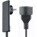 Produktbild: EVOline® Plug 151000155100 flacher Schutzkontakt-Stecker mit Kupplung, schwarz