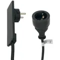 Produktbild: EVOline Plug-Verlängerung mit Schukokupplung, Kunststoff schwarz