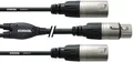 Produktbild: Cordial CFY 0,3 FMM Y-Kabel XLR Stereo