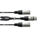 Produktbild: Cordial CFY0.3FMM XLR Adapterkabel [2x XLR-Stecker - 1x XLR-Buchse] 30.00 cm