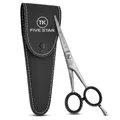 Produktbild: TK FIVE STAR SOLINGEN® Profi 5 Zoll kleine scharfe Bartschere Haarschere Haarschneideschere Friseurschere für Herren Friseure Kinder Damen für feine Haare geeignet Rostfrei mit Mikroverzahnung