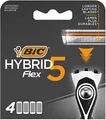 Produktbild: BIC Rasierklingen für Herren Rasierer Hybrid 5 Flex, 4er Nachfüllpack für den Nassrasierer mit 5 Titanium Klingen
