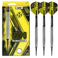 Produktbild: Harrows NX90 Darts-Set I Profi-Dartpfeile, 90% Wolfram, weiche Spitze, 18 g und 20 g, Pro-Darts I 10-teiliges Set mit schwarzen Supergrip-Midi-Schäften und NX90-Flights (20 Grams) (Tapered 20g)
