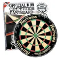 Produktbild: Harrows Dartscheibe, offizieller Wettbewerb, offizielle Größe, Dartscheibe mit klammerfreiem Bullseye, kompatibel mit Dartscheibenständer, Dartscheibenleuchte, Dartscheibenschrank