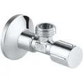Produktbild: GROHE Eckventil 22046000, mit Drehverschluss, 1/2 Zoll x 1/2 Zoll, chrom