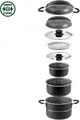 Produktbild: Brunner Pirate Topf-Set, 10-teilig, Ø24cm Camping-Kochgeschirr aus Aluminium