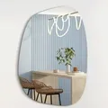 Produktbild: Albatros Designerspiegel Oval Asymmetrisch  Wandspiegel 75cm x 55cm