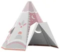Produktbild: FOLDZILLA Spielhaus Kinder Tipi Ethno Muster rosa, Faltbar: Schnell zusammenklappen und verstauen