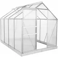 Produktbild: Zelsius - Aluminium Gewächshaus set, 6 mm Platten inkl. Fundament
