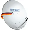 Produktbild: SCHWAIGER SPI440.0 Satellitenschüssel SAT-Antenne Satelliten-Anlage Offset-Antenne LNB-Tragarm Masthalterung Sat-Schüssel SAT-Anlage Stahl 42 x 42 cm hellgrau