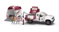 Produktbild: Schleich® Actionfigur schleich® 42704 Mobile Tierärztin mit Anhänger