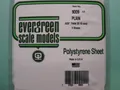 Produktbild: (61,41 €/m²) Polystyrolplatte 150x300x0,13 mm, 3 Stück, weiss, Evergreen 9009