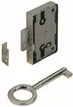 Produktbild: Hettich Aufschraubschloss vernickelt 60 x 43 x 8,7 mm