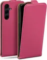 Produktbild: moex Handyhülle moex® Flip Case für Samsung Galaxy A35 5G, Flip Case Klapphülle aus PU Leder, Hülle klappbar mit 360 Grad Schutz